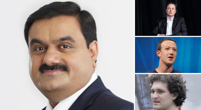 Gautam Adani Drops Out Of 10 Wealthiest List: Here's How His Loss Stacks Up To Musk, Zuckerberg And SBF