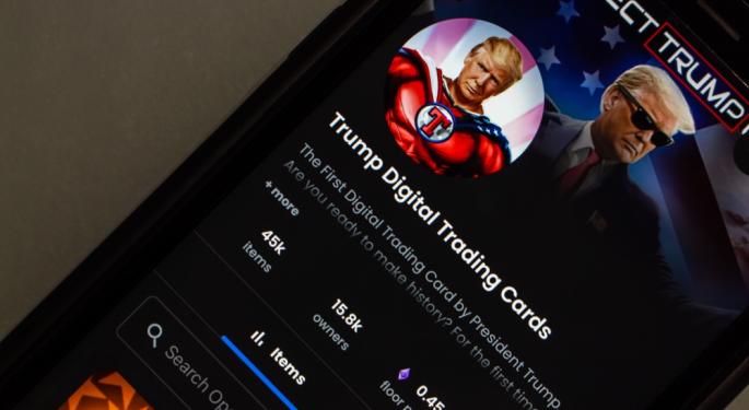Trump NFTs Surpass 10K Ethereum In Volume: Here's How Much The Company Behind Them Earned