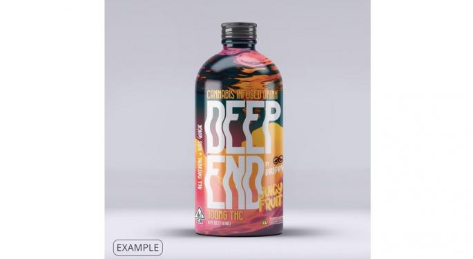 Drippy Leverages AI Packaging On New 'Deep End' 100mg THC-Infused Drink Launch