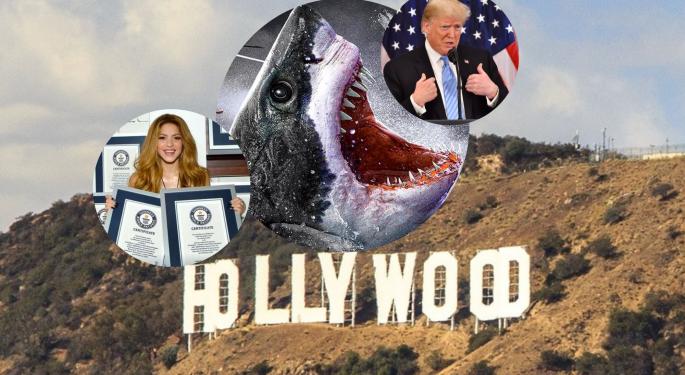 Benzinga Buzz: Cocaine Jaws? Plus, Trump Gets Dissed While Shakira Breaks Records