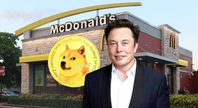 Quanto avresti ora con 100$ in Dogecoin quando Elon Musk voleva mangiare un Happy Meal in TV