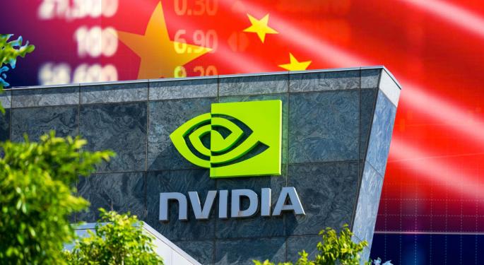 Nvidia is going down due to tension between the US and China
