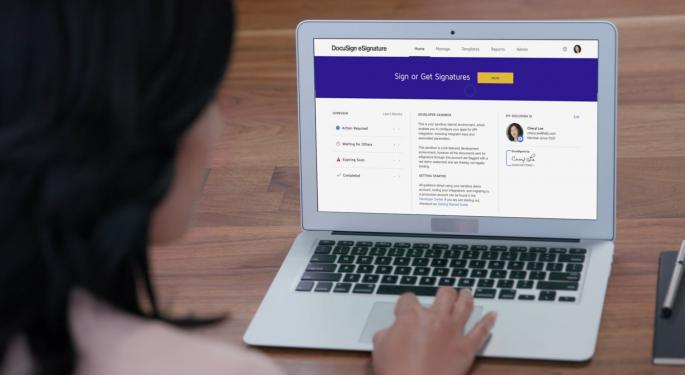 Crollo delle azioni DocuSign nonostante gli utili positivi