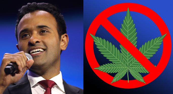 GOP's Ramaswamy Gives 2 Reasons For Voting Against Ohio Cannabis Legalization After Saying 'It's A Joke' Pot Is Not Legal Nationwide