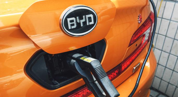 BYD vede un aumento del 91% nelle consegne