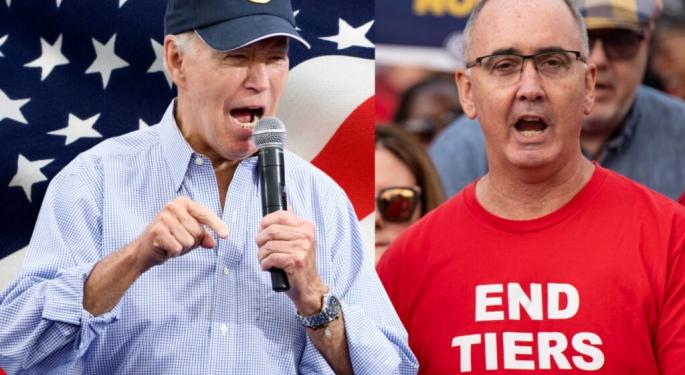 Joe Biden To Meet With UAW President Shawn Fain To Honor Stellantis' Illinois Plant Reopening