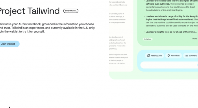 Want A Personalized AI? Google's Project Tailwind To Open Early Access To AI Notebook Soon