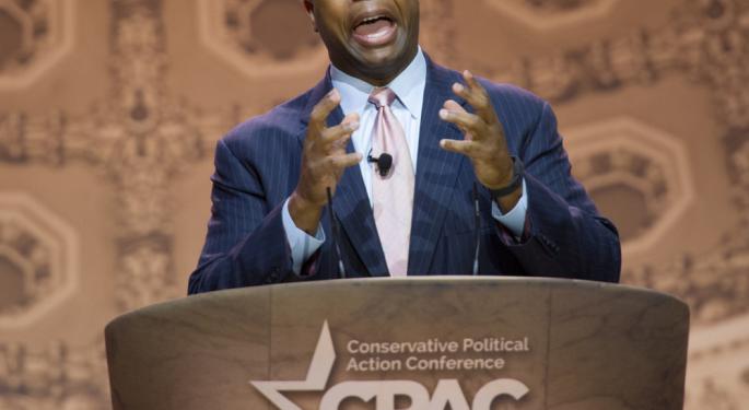 Presidential Candidate Tim Scott Says Best To Unleash US Energy Production To Bring Down 'Sky High' Prices At Pumps