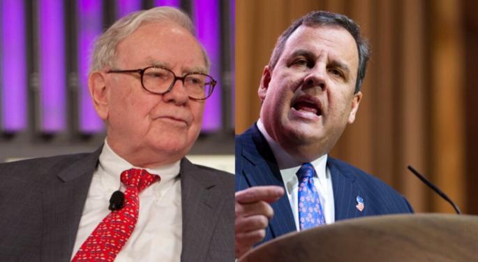 Chris Christie Blasts Warren Buffett On Social Security: 'Shame on You' — But Does He Even Collect?