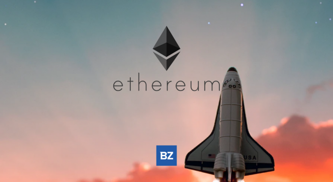 Ethereum Rises More Than 4% In 24 hours