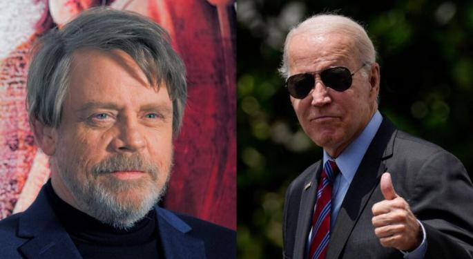 'Star Wars' Actor Mark Hamill Makes Surprise White House Appearance, Coins Biden 'Joe-B-Wan Kenobi'