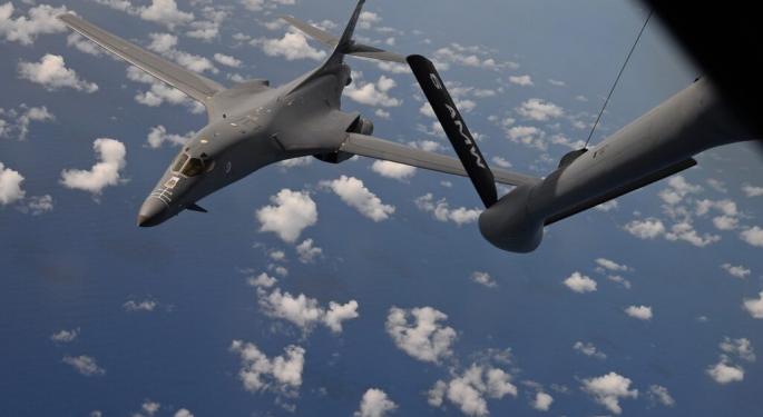 US Flies B-1B Bomber Over Korean Peninsula: What It Means For Defense Companies, ETFs