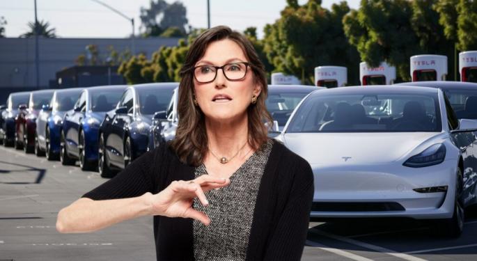 Cathie Wood, Ark Invest Set New $2,600 Price Target For Tesla: 'Every Car Becomes An AI-Powered Cash Flow Generation Machine'