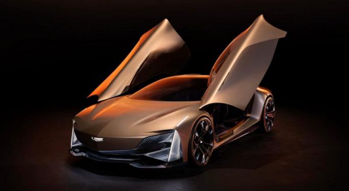 Cadillac's New Concept EV Has Doors That Open Like Butterfly Wings,