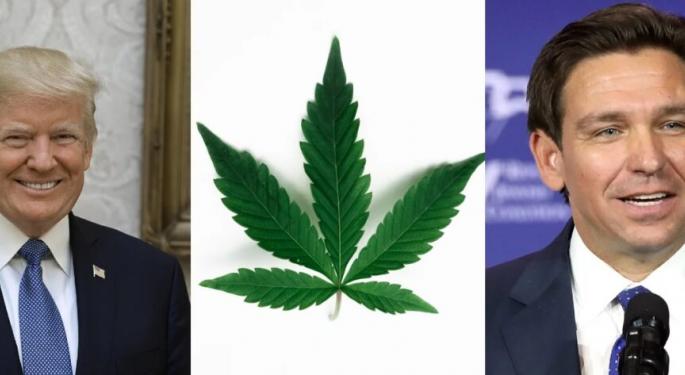 DeSantis Vs. Trump Over Florida Cannabis Legalization: Guess Who's Winning