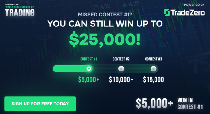 Benzinga World Championship Of Trading Powered By TradeZero Second Contest Kicks Off With $13,000 In Cash Prizes: Sign Up Now For Chance To Tour New York Stock Exchange