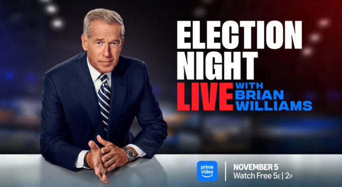 Amazon Prime Offers 2024 Election Night Coverage With Brian Williams Special And It's Free For Non-Subscribers