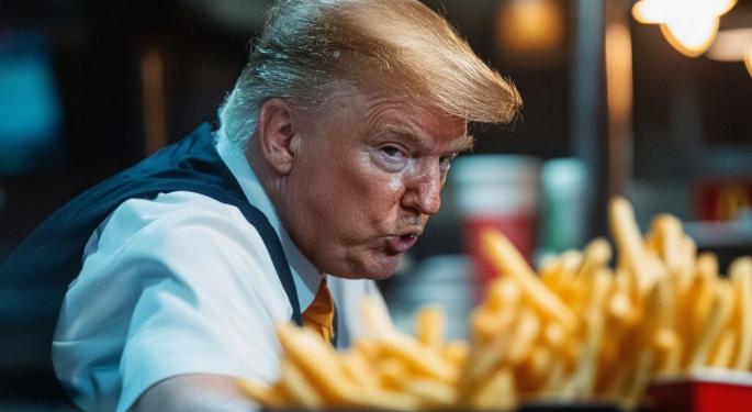 EXCLUSIVE: Donald Trump Working At McDonald's Could Boost Favorable Ratings, 30% Of Benzinga Readers View Former President Better Now