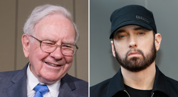 Warren Buffett Vs. Eminem: Benzinga Readers Pick Between Billionaire Or 'Rap God' For 2024 Election Influence
