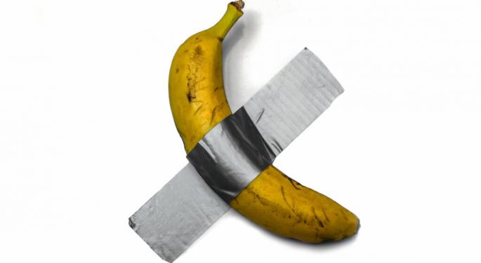 Costliest Snack Ever? Crypto Investor And Tron Founder Justin Sun Eats $6.2M Duct-Taped Banana: 'The Real Value Is The Concept Itself'