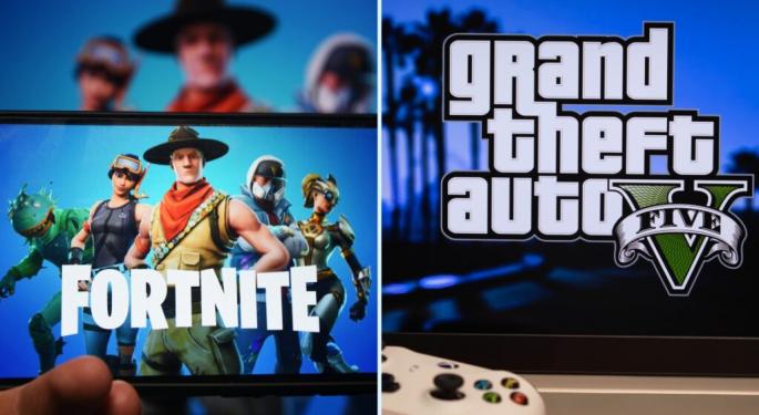 Fortnite, GTA 5 Dominate Gaming Landscape Despite Blockbuster Releases