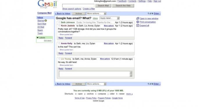 Gmail Turns 20: If You Invested $1000 When Google Went Public 20 Years Ago, Here's How Much You'd Have