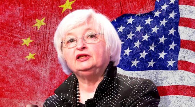 Treasury Secretary Janet Yellen Sees 'Flood Of Chinese Exports Wiping Out' US Green Energy Industry