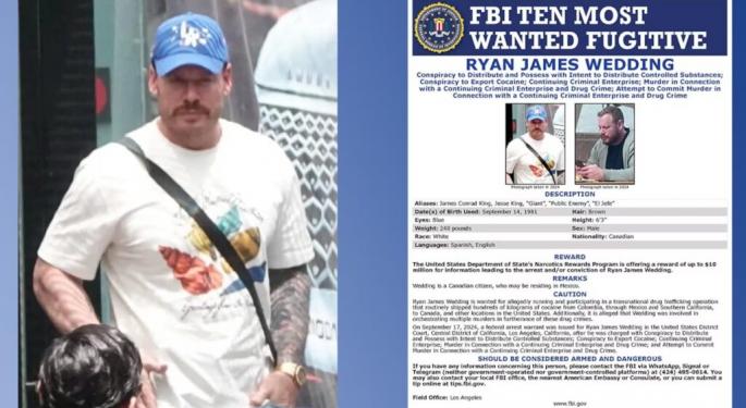 $10 Million Reward For Former Olympic Snowboarder On FBI's 10 Most Wanted List For Murder, Drug Trafficking