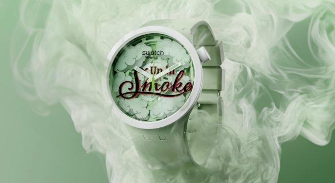Swatch's 'Up In Smoke' Watch Is The Low-Key Flex Of 4/20 Season