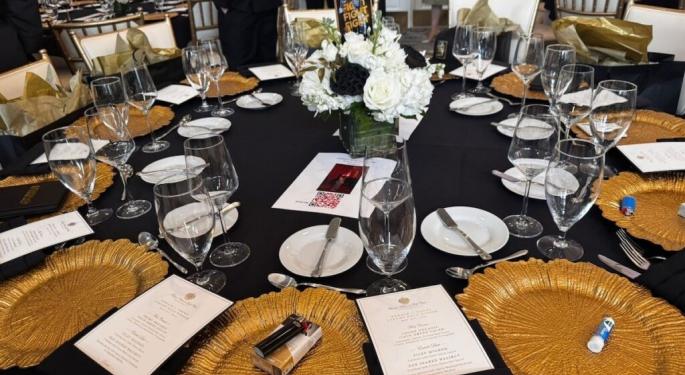 Trump Gala Dinner Saw President Wine And Dine Top Memecoin Holders As Protestors Flashed 'Don The Con' Signs — Exclusive