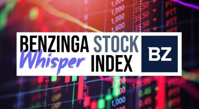 Benzinga's 'Stock Whisper' Index: 5 Stocks Investors Secretly Monitor But Don't Talk About Yet