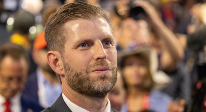 Eric Trump Has An Optimistic View On Ethereum's Current Value, Agrees ETH Should Have Crossed $8,000 By Now