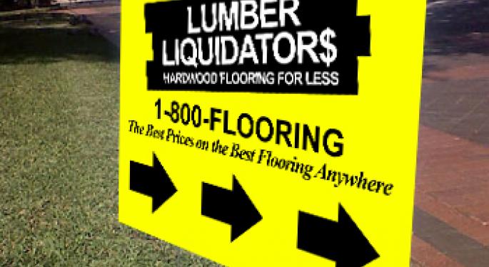 Lumber Liquidators Misses Q3 EPS by Wide Margin LL