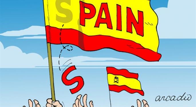 Spanish Bond Yields Fall, 2 Year Below 6%