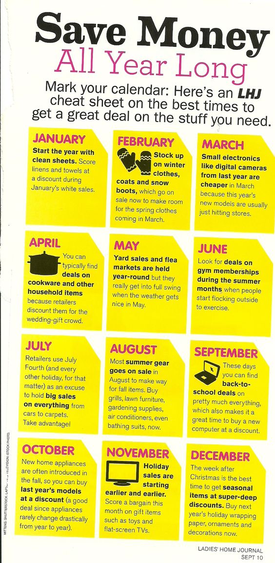 Save Money All Year