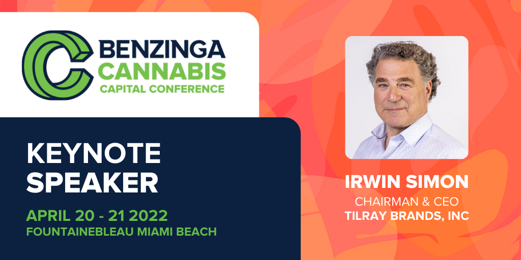 Irwin Simon, At The Helm Of One Of The Biggest Cannabis Operators, Tilray: Meet Our Keynote Speakers