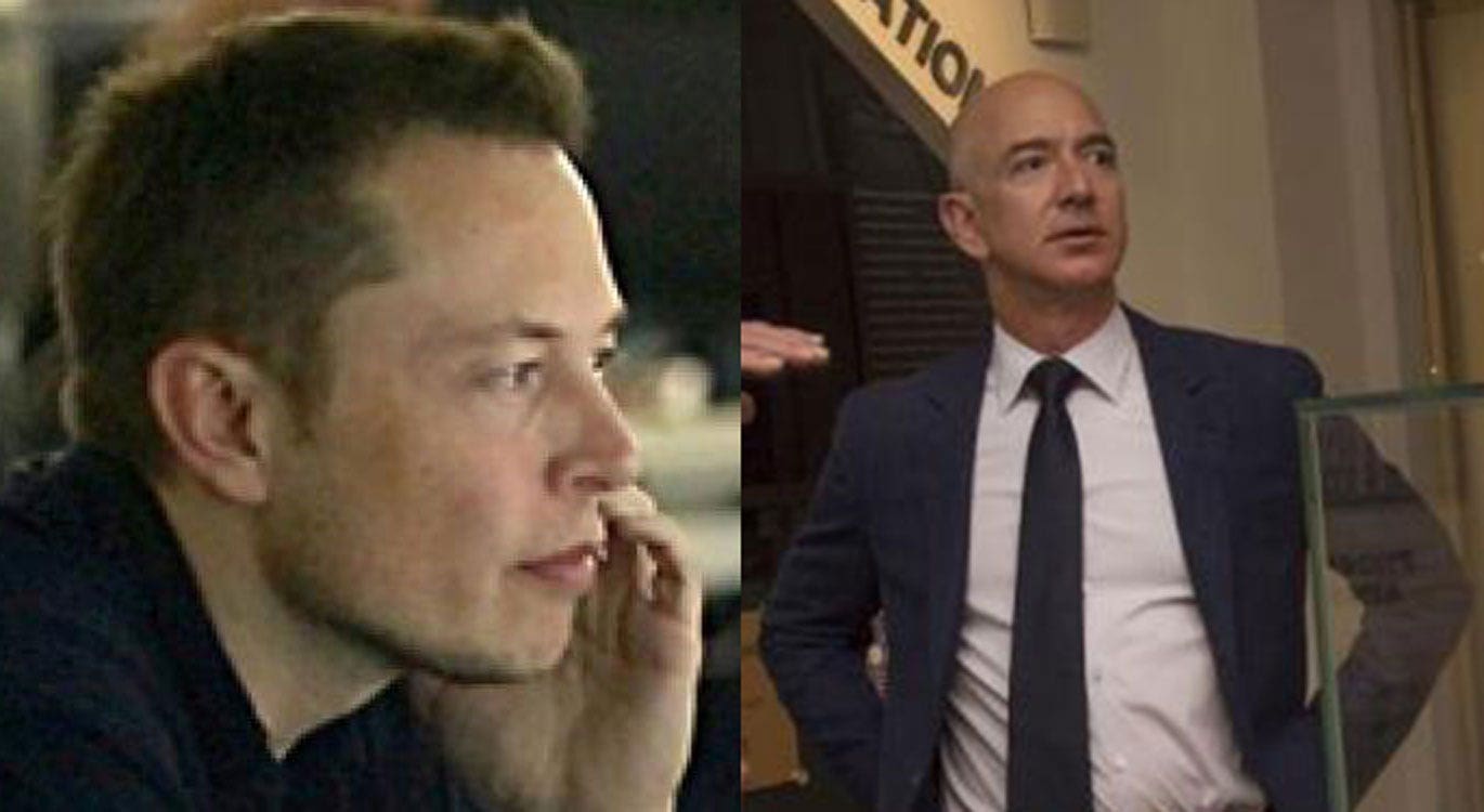 Elon Musk Vs. Jeff Bezos: World's 2 Richest People In Battle Over Satellites