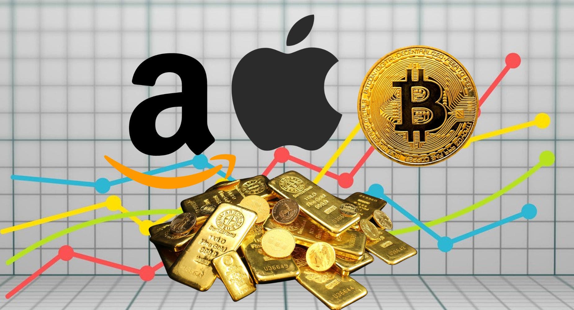 How Much $1,000 Invested In Apple, Amazon, Bitcoin, Gold After Friday's Plunge Would Be Worth Upon Return To All-Time Highs