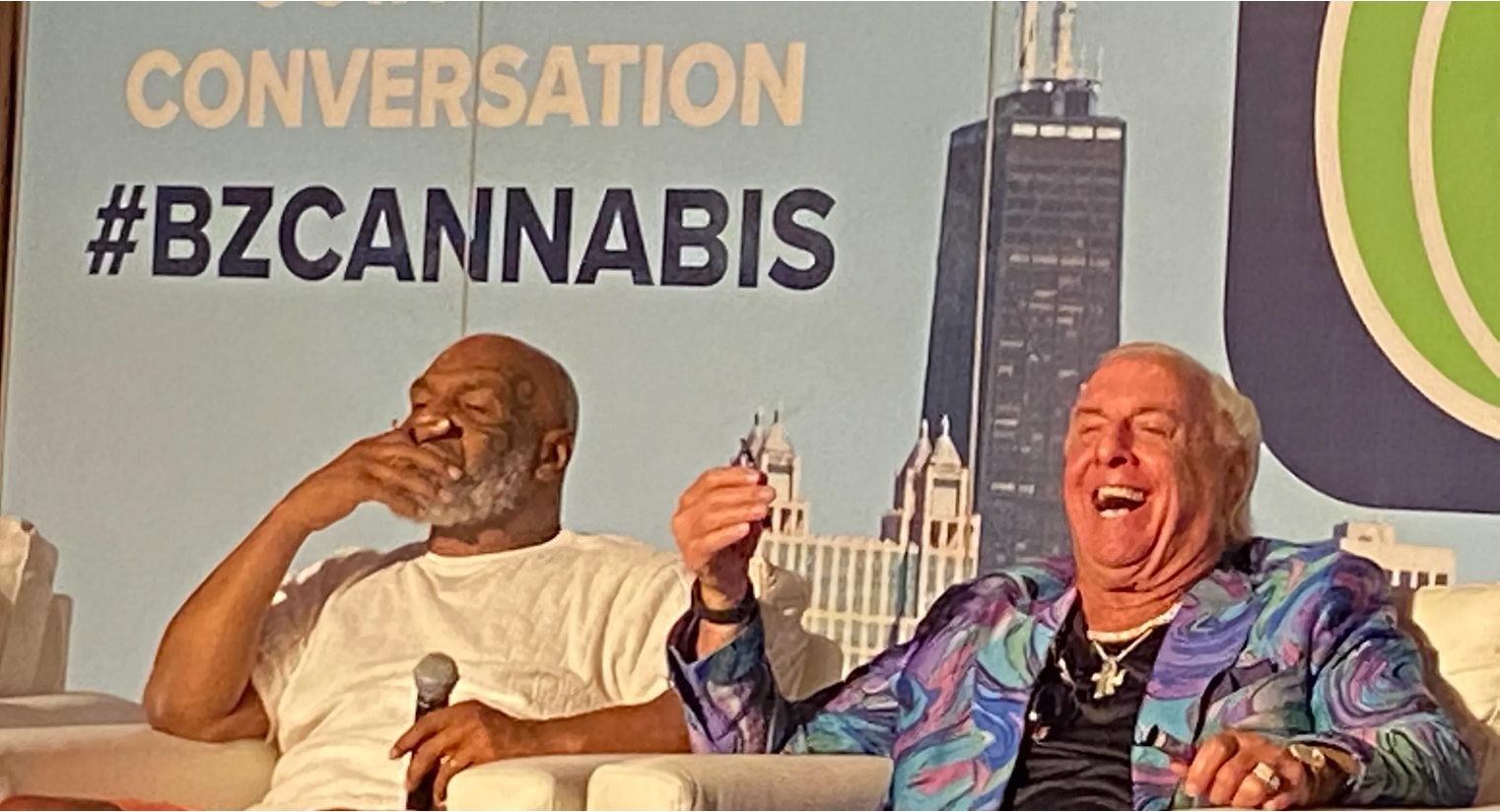'I'll Be SMOKIN'! WOOOOO!' - Ric Flair And Mike Tyson Share A Blunt In The Middle Of A Business Conference