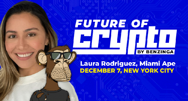 EXCLUSIVE: The Miami Ape Laura Rodriguez Set To Speak At Benzinga's Future Of Crypto On Building A Web3 Brand