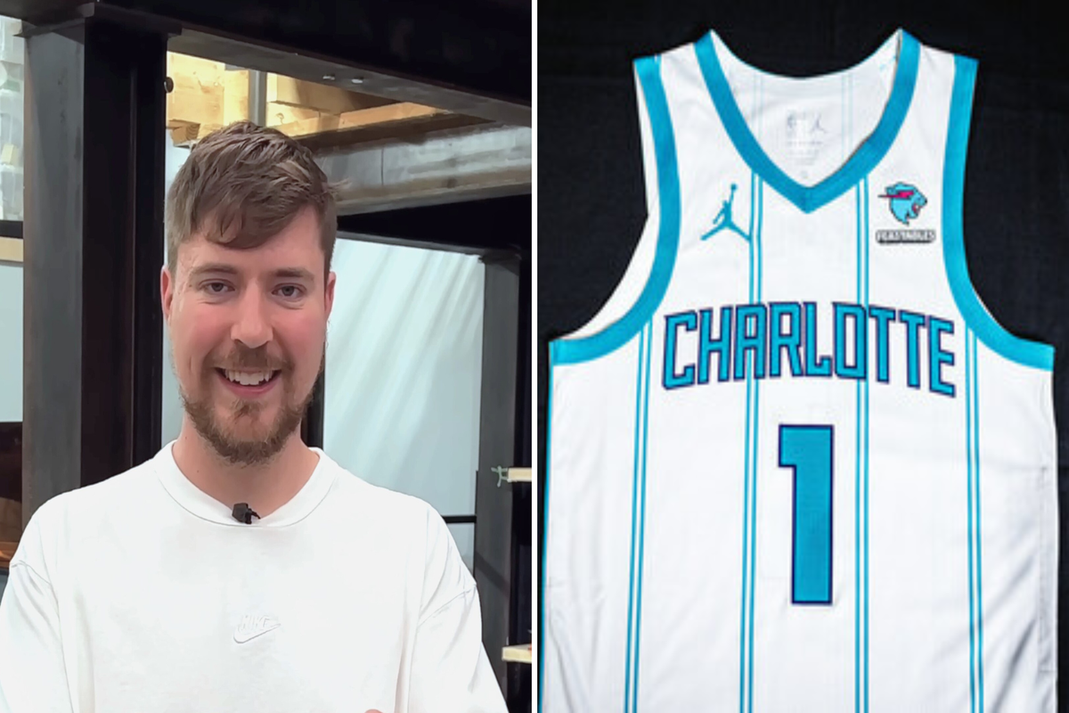 Charlotte Hornets land jersey patch deal with Feastables, company founded  by Jimmy 'MrBeast' Donaldson