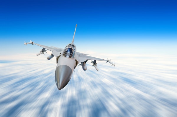 Fighter jet Photo by aappp on Shutterstock