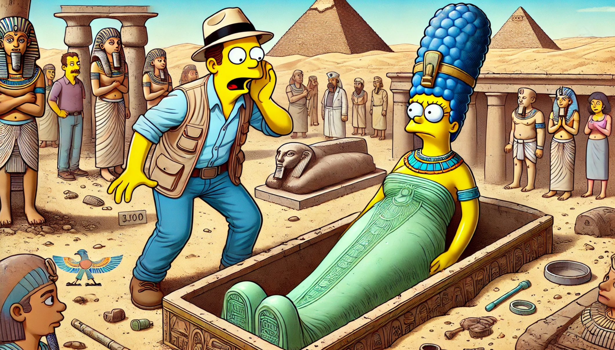 Egyptians Predicted The Simpsons Marge Seemingly Depicted On A 3 000   Screen Shot 2024 06 21 At 17.00.25 