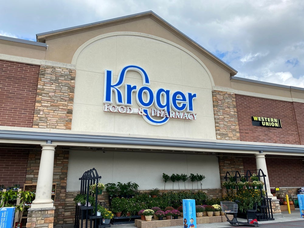 2 News Article Image Warren Buffett's Portfolio Stock Kroger Pauses Buybacks For Albertsons Merger, Narrows FY24 Outlook - Kroger  ( NYSE:KR ) 