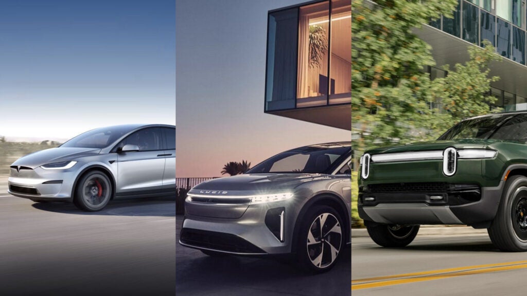 1 News Article Image Tesla Model X, Lucid Gravity Or Rivian R1S: Which Three-Row Electric SUV Is A Better Buy? - Lucid Gr  ( NASDAQ:LCID ) , Tesla  ( NASDAQ:TSLA ) , Rivian Automotive  ( NASDAQ:RIVN ) 