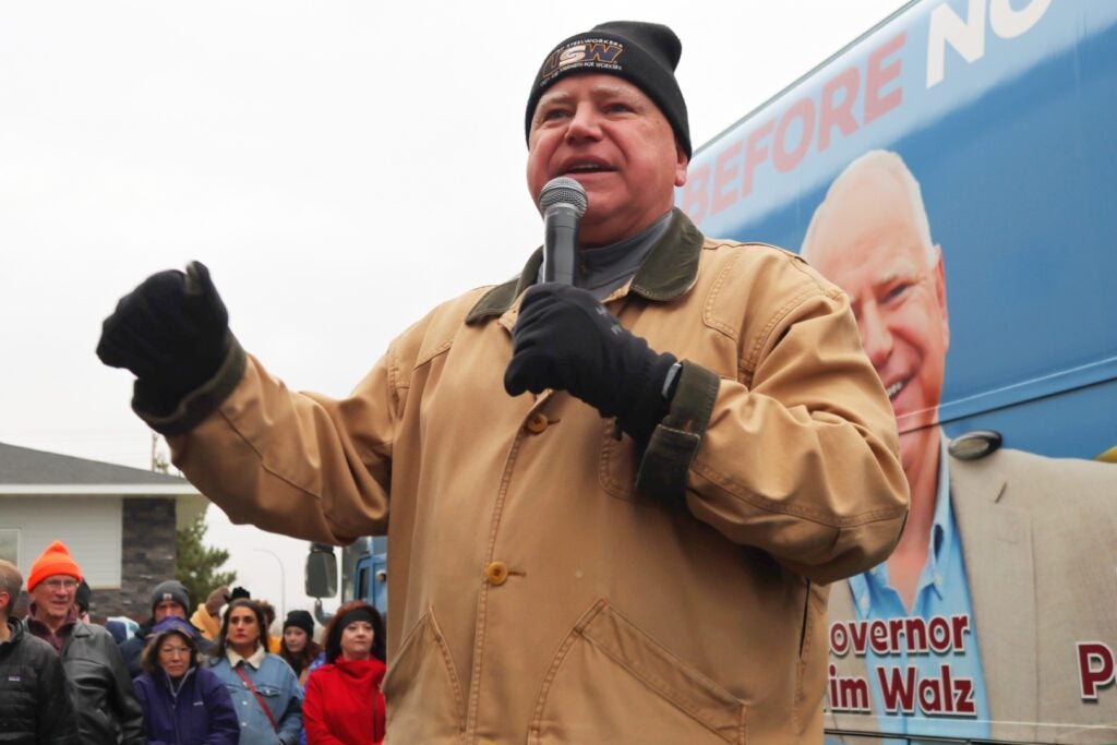 Tim Walz Says He Was 'Making A Joke' After Tesla Stock Jab Becomes ...