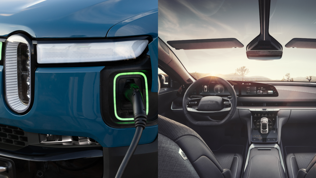 4 News Article Image Rivian Vs. Lucid: EVs Forge Partnerships To Tackle Tesla - Lucid Group  ( NASDAQ:LCID ) , Tesla  ( NASDAQ:TSLA ) , Rivian Automotive  ( NASDAQ:RIVN ) 