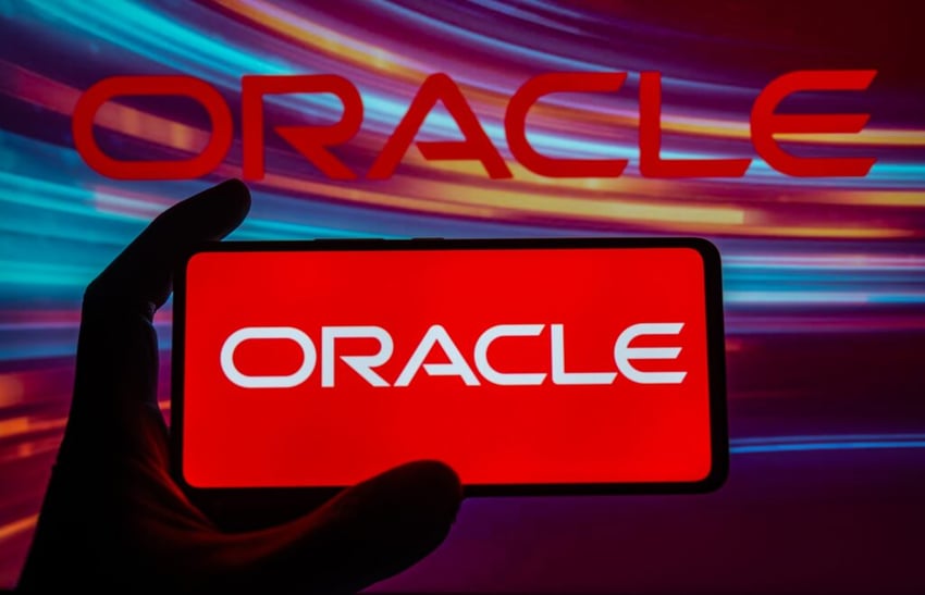 oracle logo on mobile