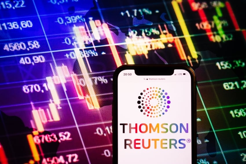Thomson Reuters logo on mobile