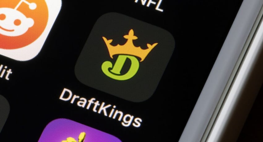 DraftKings Mobile App on Phone